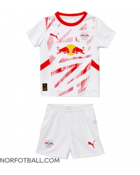 Billige Fotballdrakt RB Leipzig Replika Hjemmedraktsett Barn 2024-25 Kortermet (med bukser)